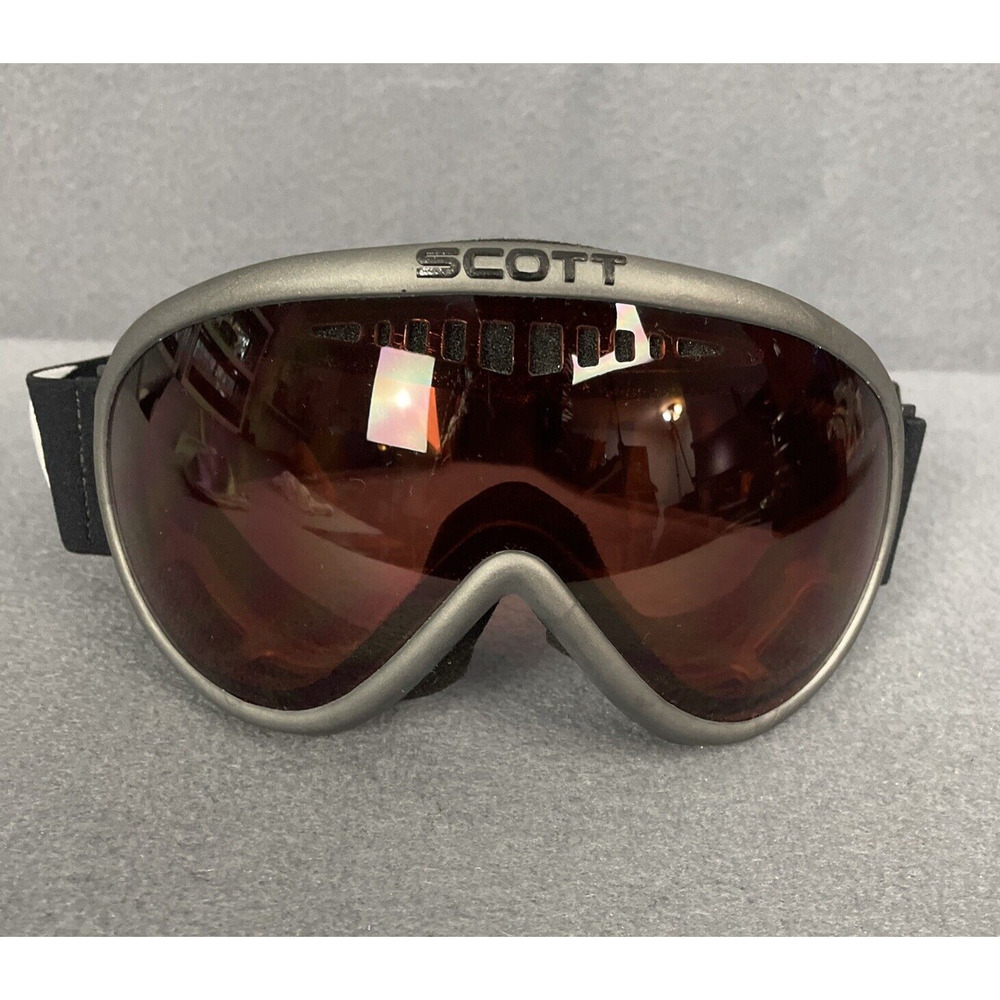 Scott Snow Goggles Amber Lens Snowboarding Skiing Adjustable Strap